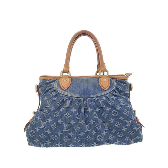 Louis Vuitton Cabby Denim Neo Handbag MM Monogram - Picture 1 of 8